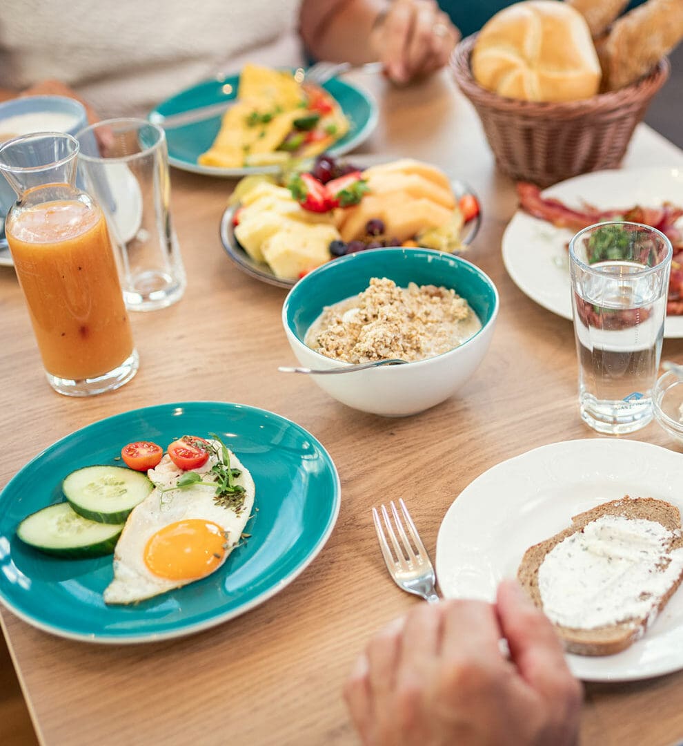 Frühstücksbuffet - Inklusivleistungen für Gesundheitsgäste im GXUND